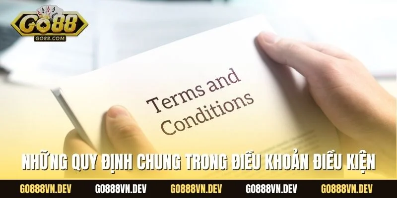 Những quy định chung trong điều khoản điều kiện